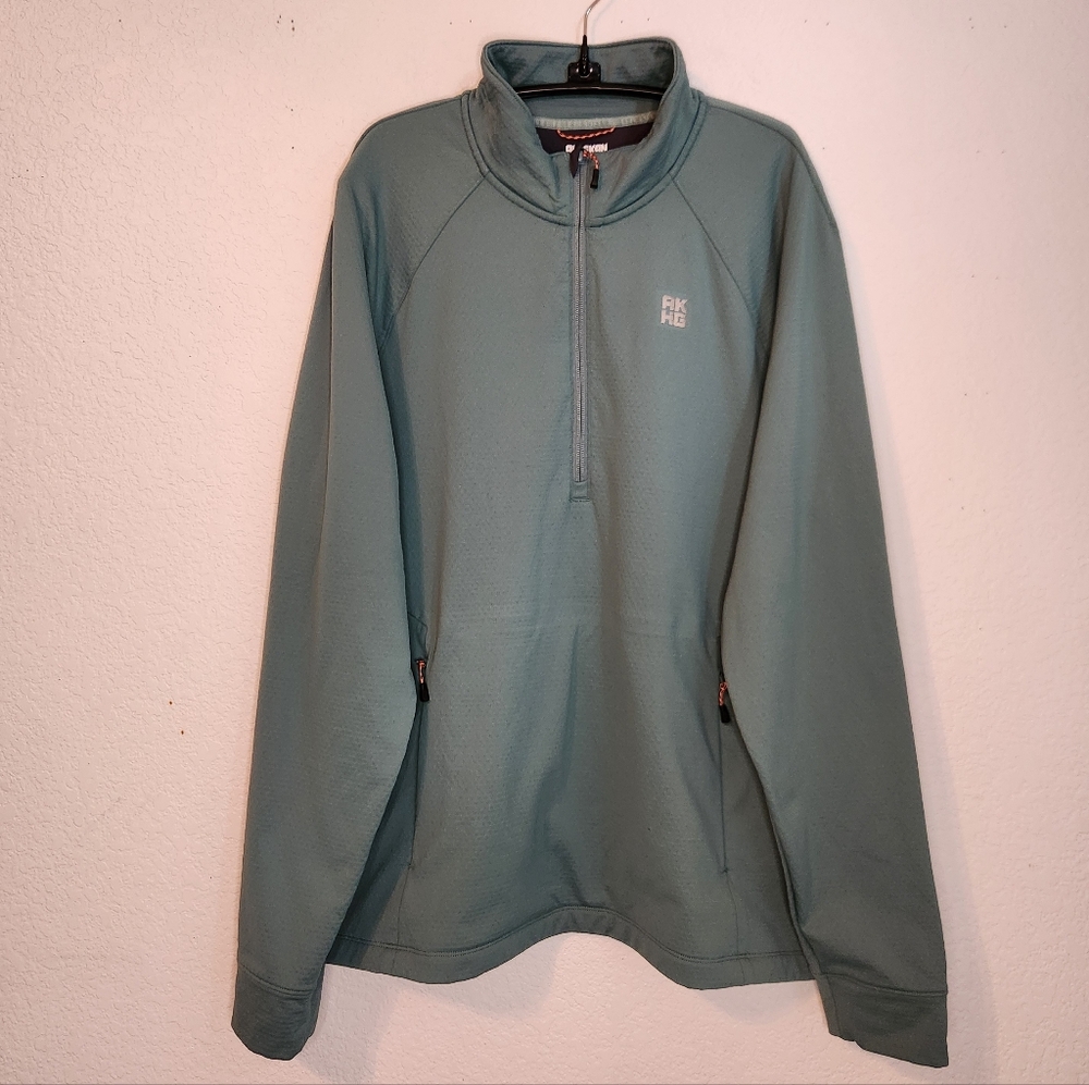 Alaskan Hardgear Duluth‎ Trading CO Green Half-Zip Pullover Jacket, Size L